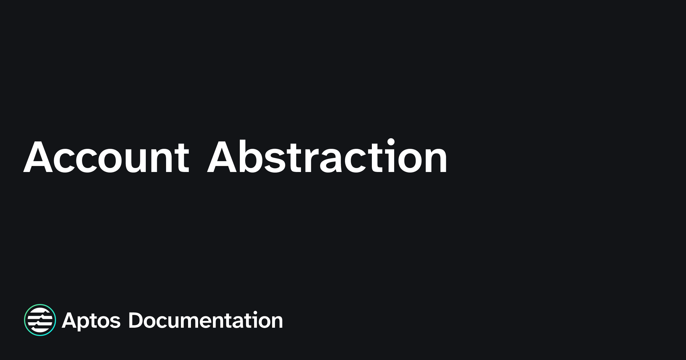 account abstraction custom authentication modules